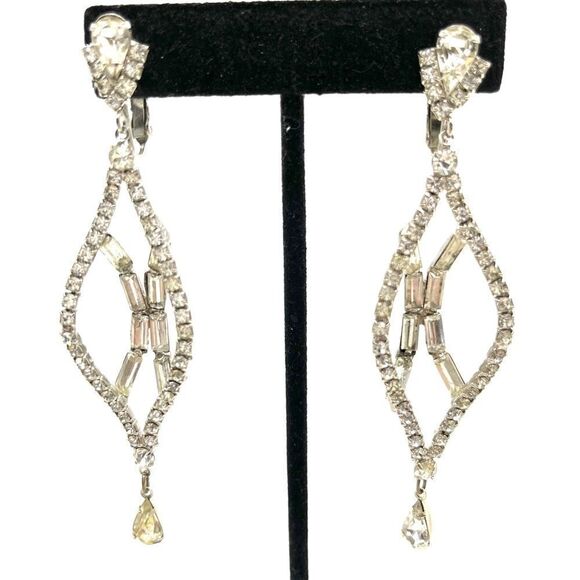 Crystal Dangle Earrings - Picture 1 of 2